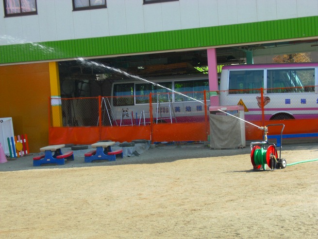 千葉県白井市S幼稚園ライトレイン二輪散水車システム